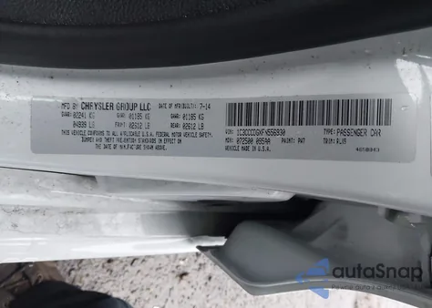 2015 Chrysler 200 S from USA, damaged, VIN 1C3CCCDGXFN556930